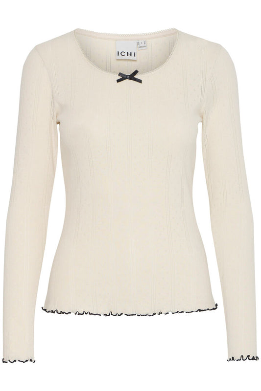 ICHI IHPELLANNA LS Long sleeve top with Bow detail