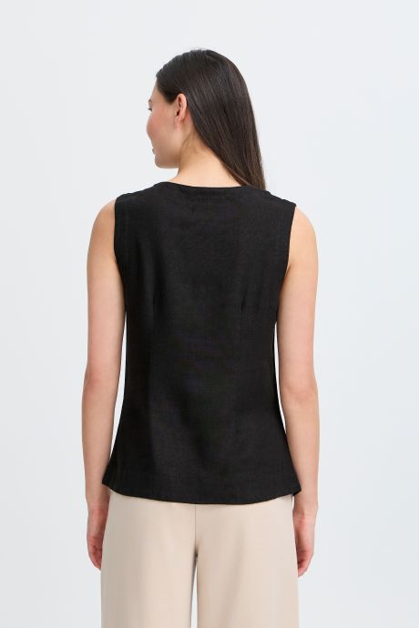 ICHI IHLINNO WA Waistcoat Black