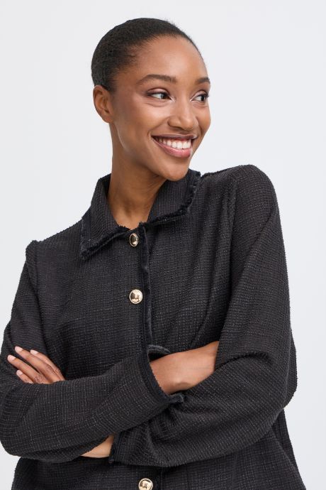 ICHI IHKATE FRINGE BLAZER