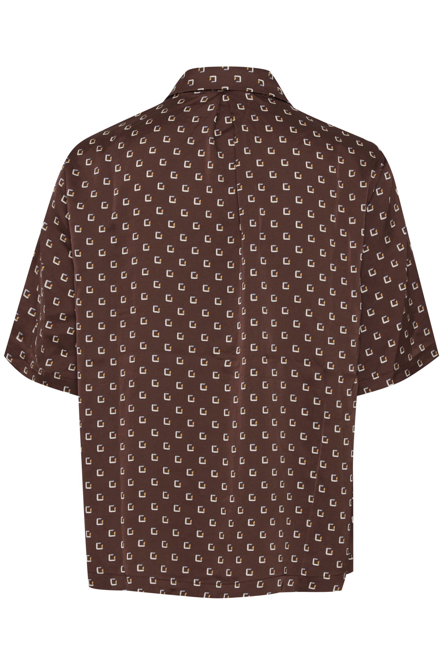 ICHI IXINGI Geometric print ss Shirt