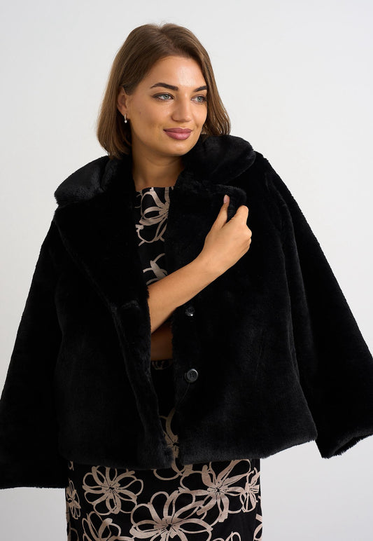 Kyla Faux Fur Black.