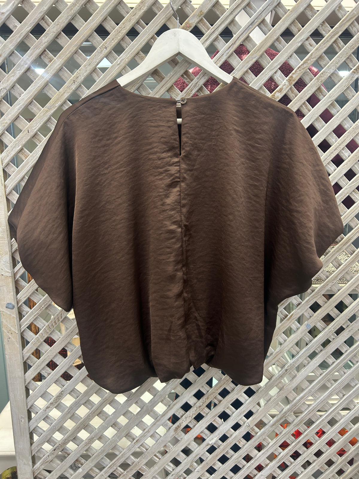 Kyla Bubble Top - Brown.