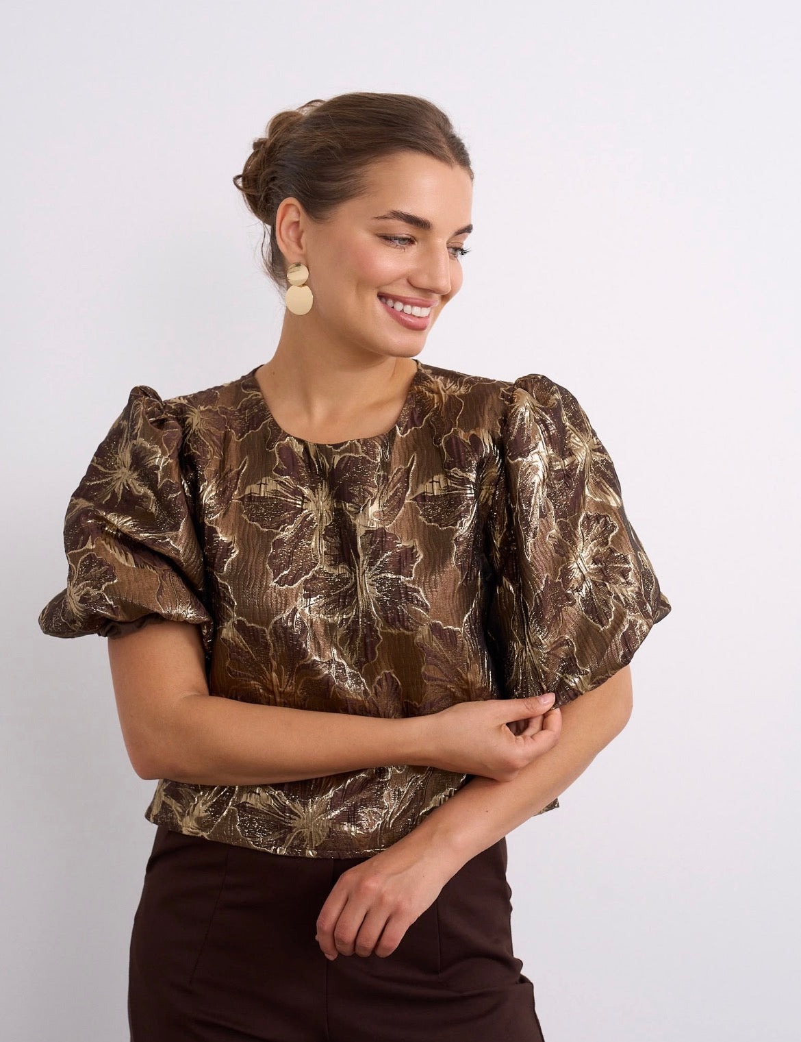 Kyla Top - Gold Leaf