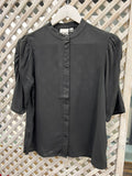 ICHI IHVERA SH24 - Short Sleeve Blouse Black.