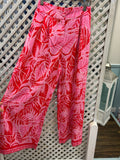Molly Bracken Lili Sidonio Woven Ladies Trousers Pink Mix.