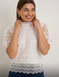 Kyla Lace Top - White.