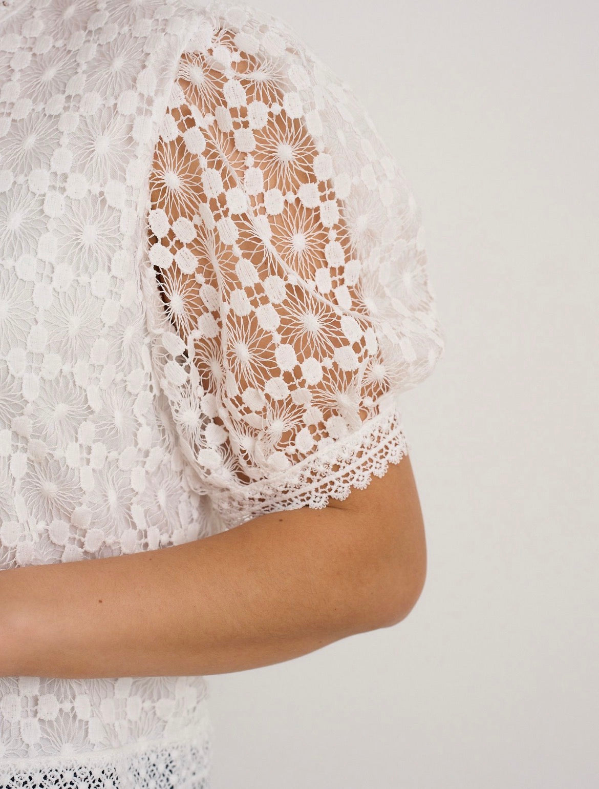 Kyla Lace Top - White.