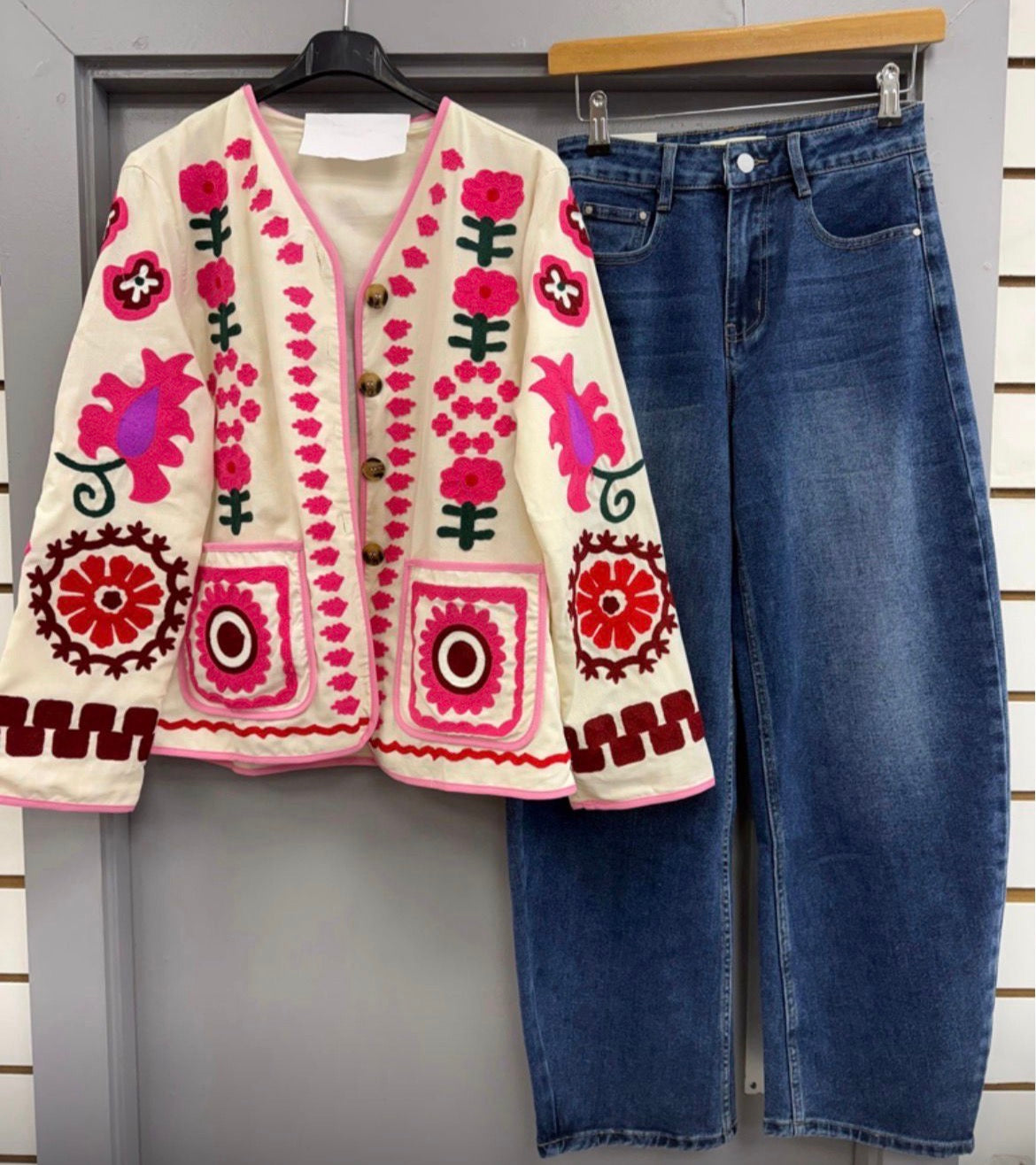 Kyla Lightly Padded Jacket - Pink Mix