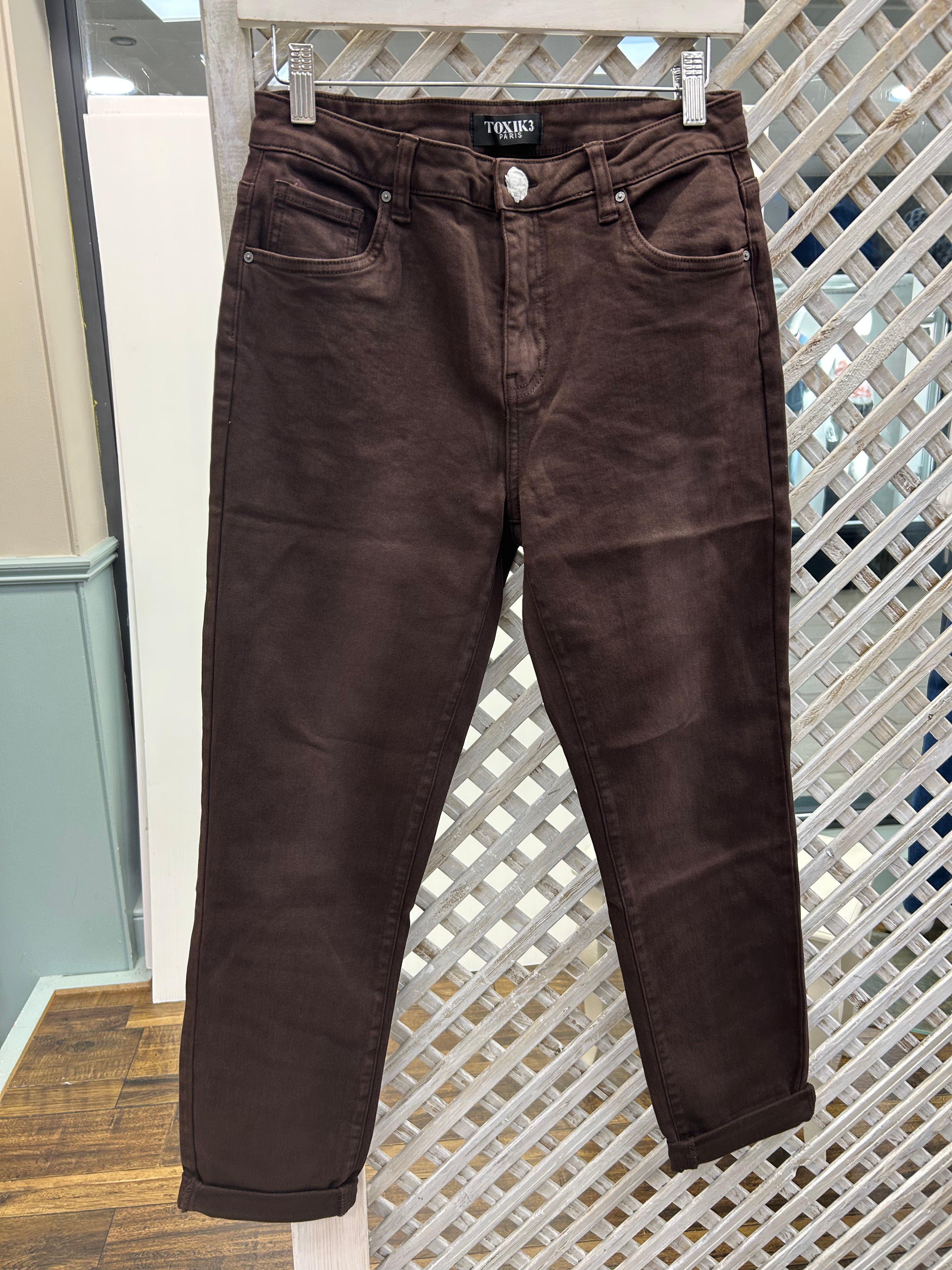 Kyla Toxic Jeans - Brown.