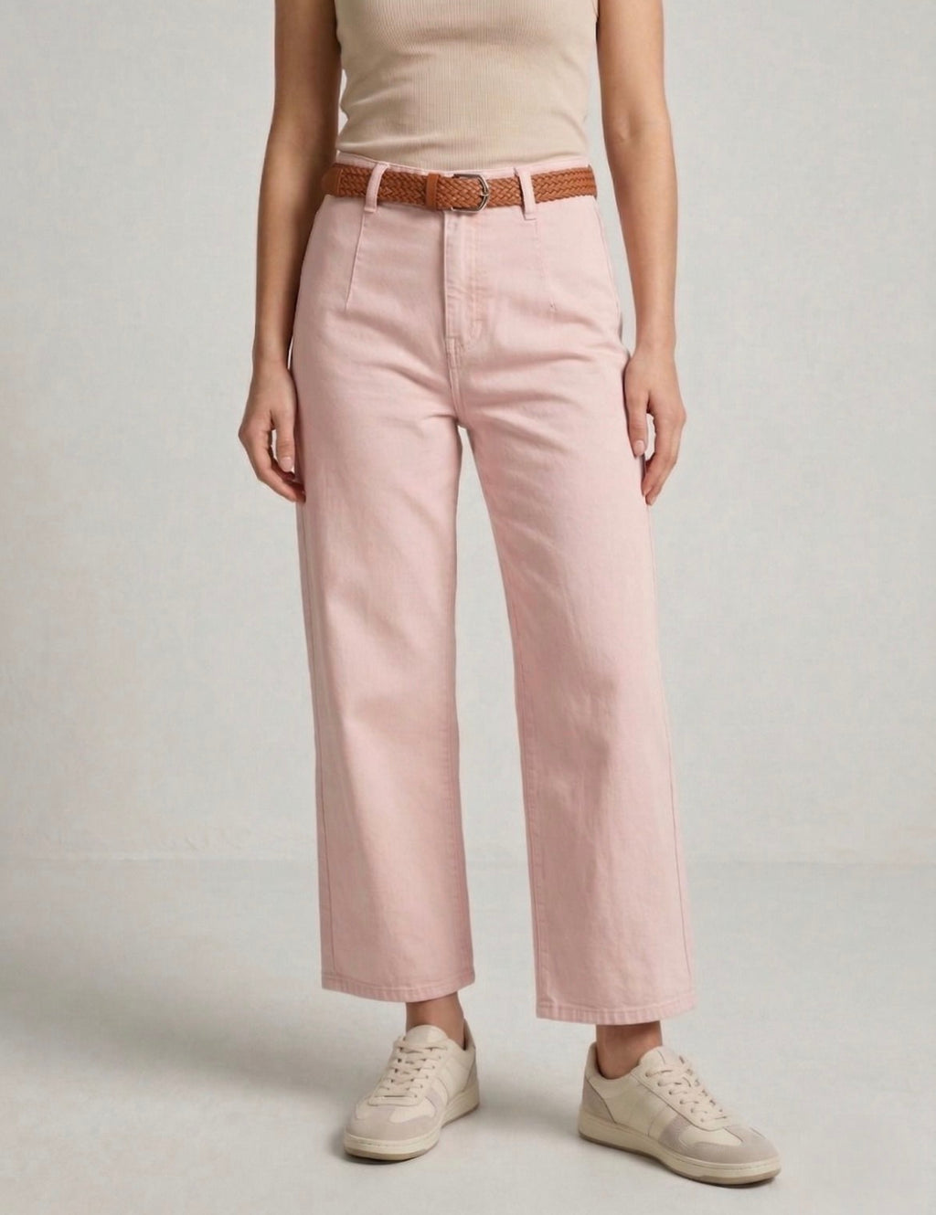 Kyla Cotton Jeans - Pink.