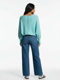 Pearl Knit Detail - Aqua.
