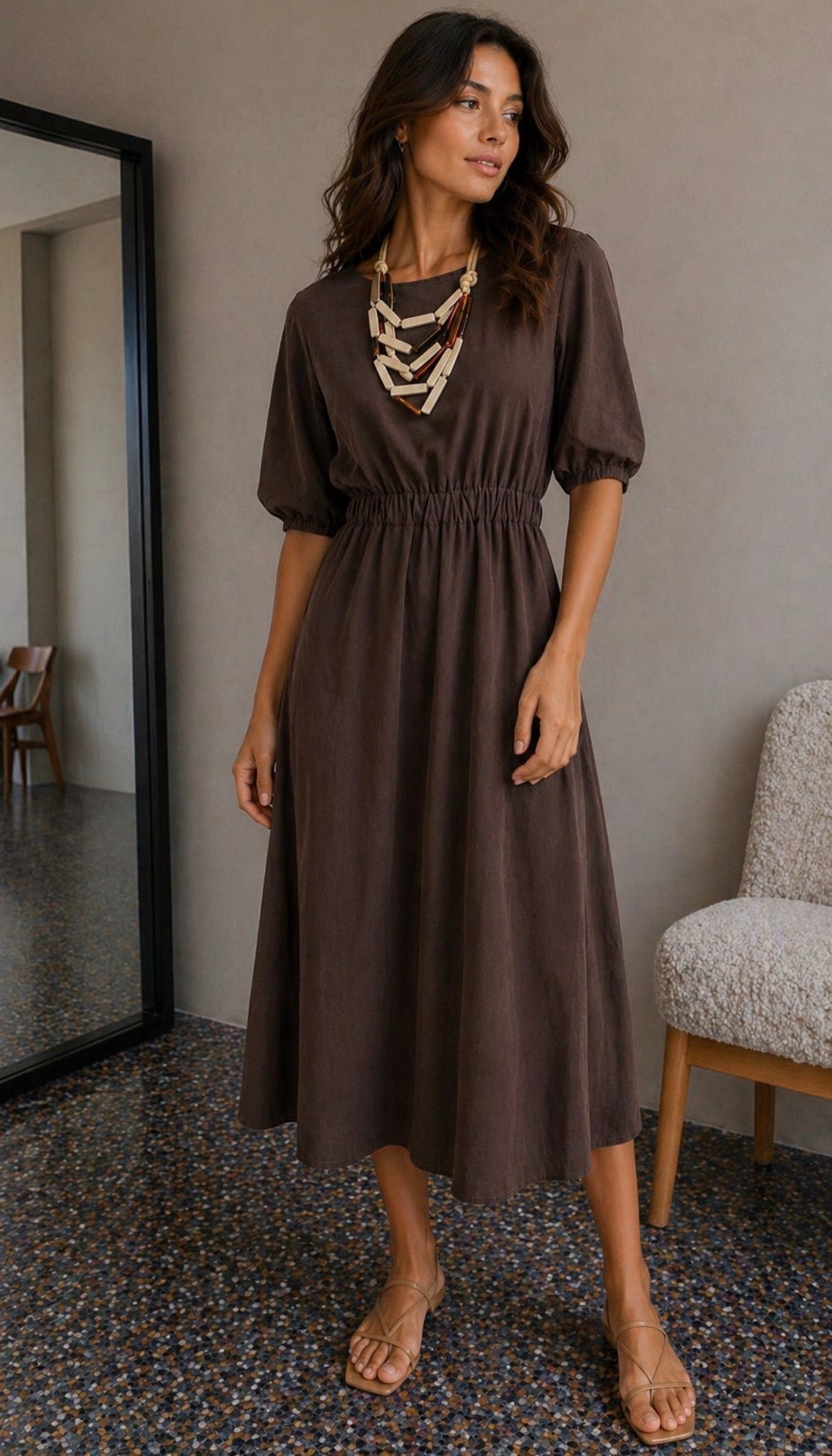 Kyla Dress Brown