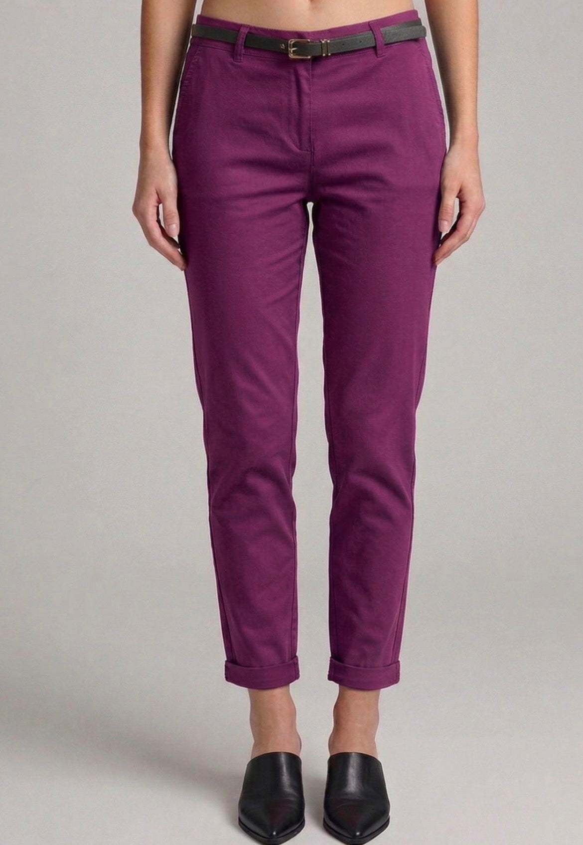 Kyla Bengaline Trousers - 4 way Stretch - Magenta
