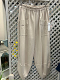 Kyla Parachute Trousers - Beige