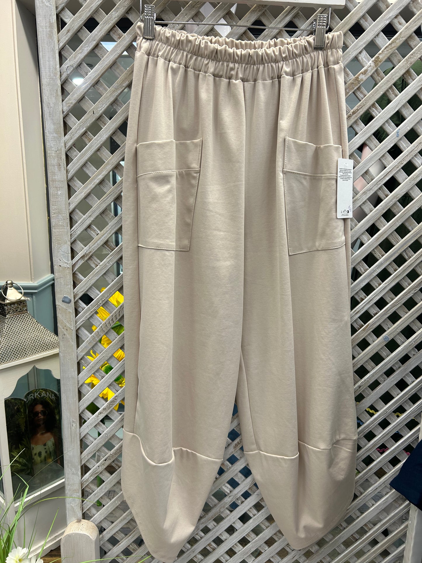 Kyla Parachute Trousers - Beige