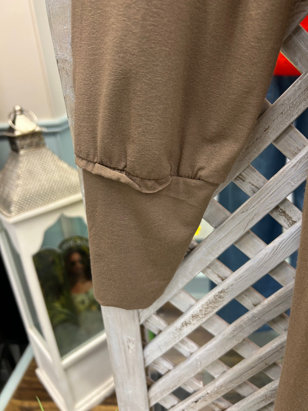 Camel Long Line Cardigan.
