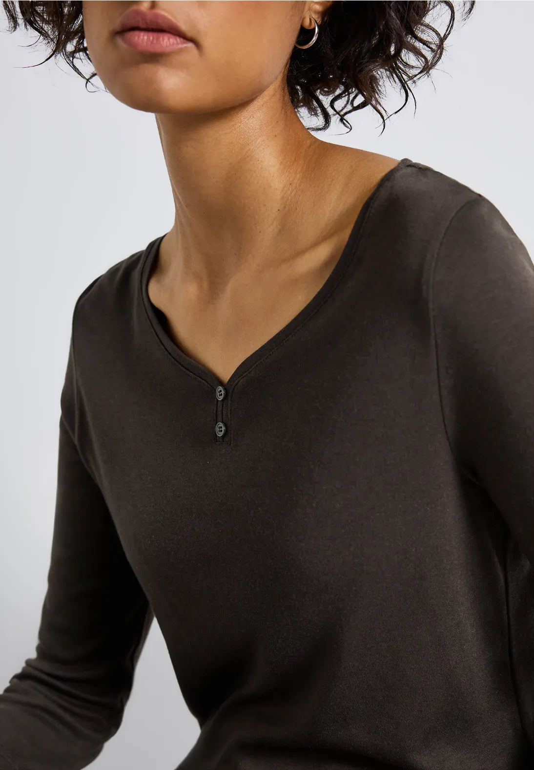 Street One LTD Qr basic shirt with button panel