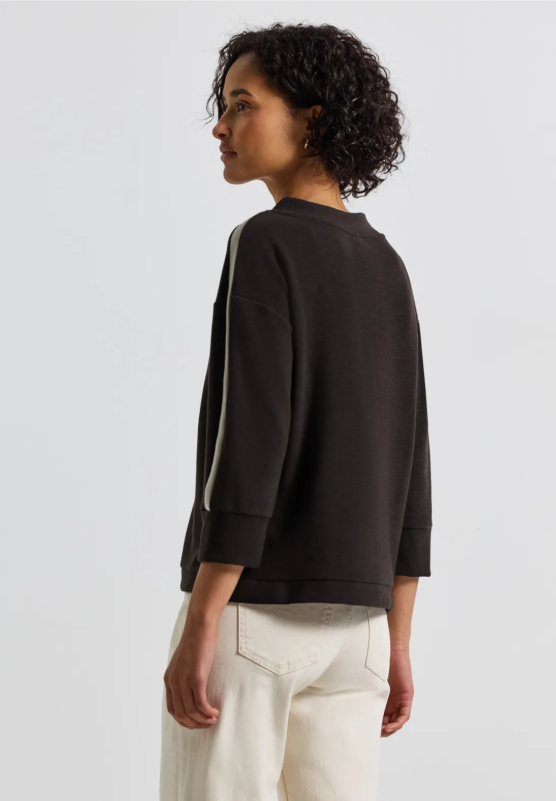 Street One LTD Qr Ottoman Shirt with Kick Insert