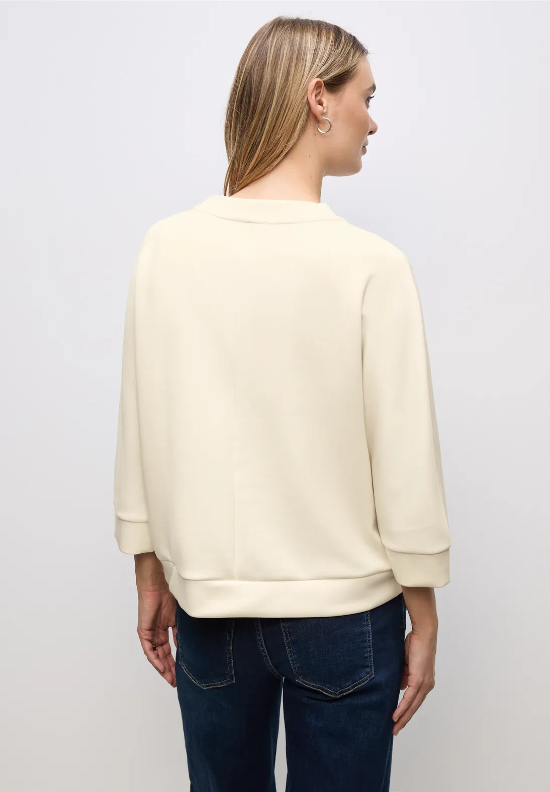Street One Silk Look Shirt with Zipper Detail