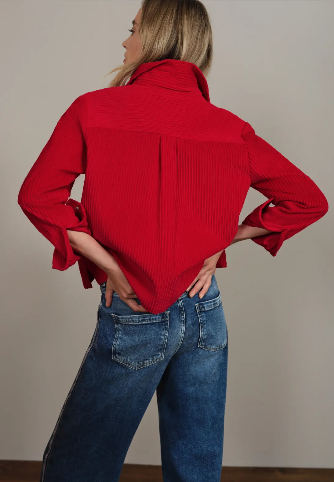 Street One LTD Qr Courduroy Shirtcollar Blouse