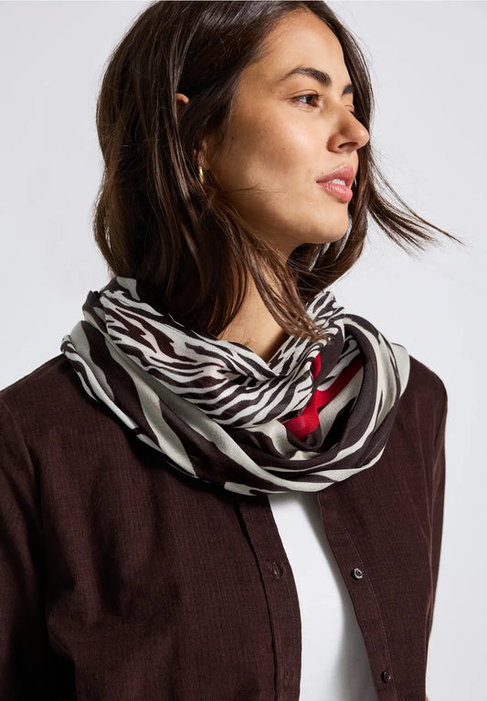 Street One Printed Modal Loop Scarf