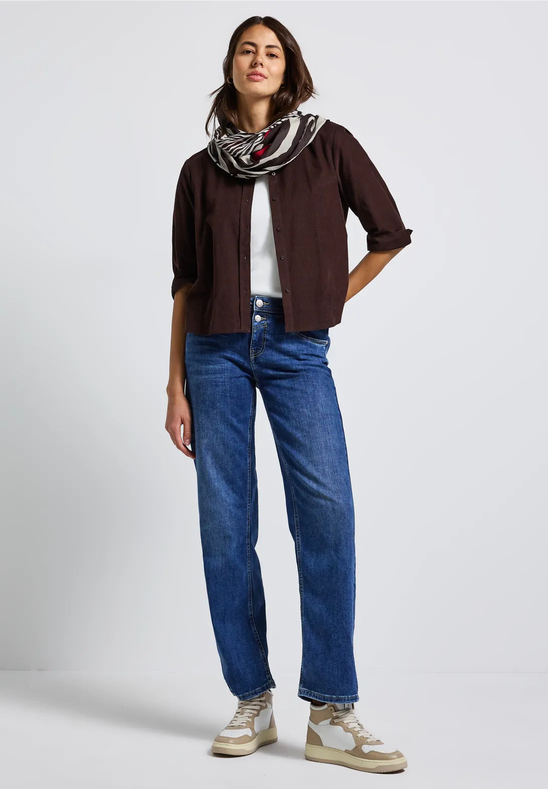 Street One Printed Modal Loop Scarf