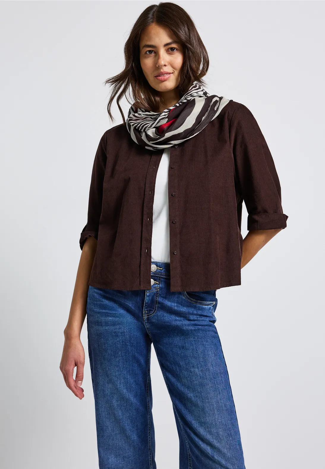 Street One Printed Modal Loop Scarf