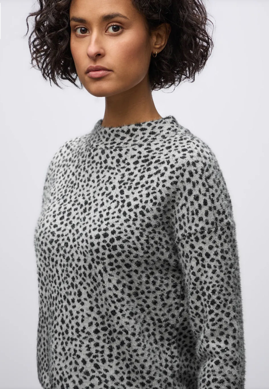 Street One Fluffy Rib design Turtle Neck Shirt