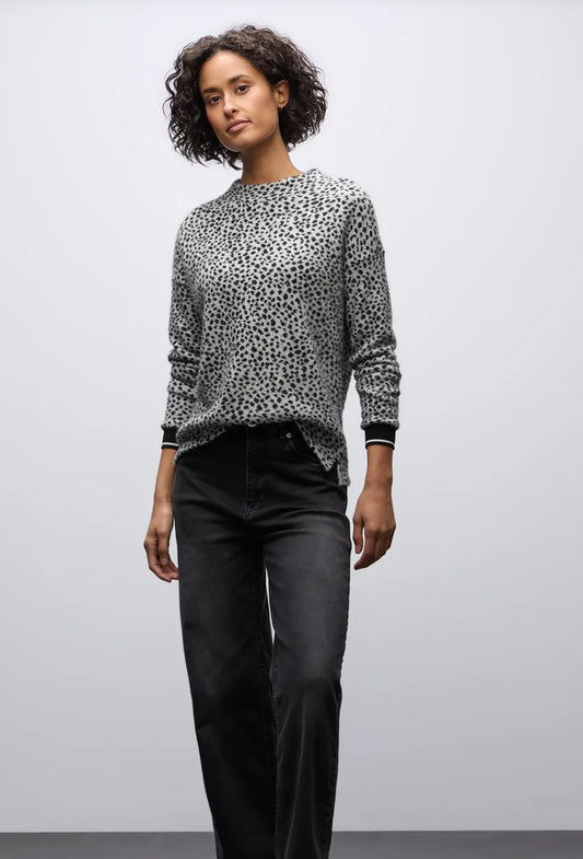 Street One Fluffy Rib design Turtle Neck Shirt