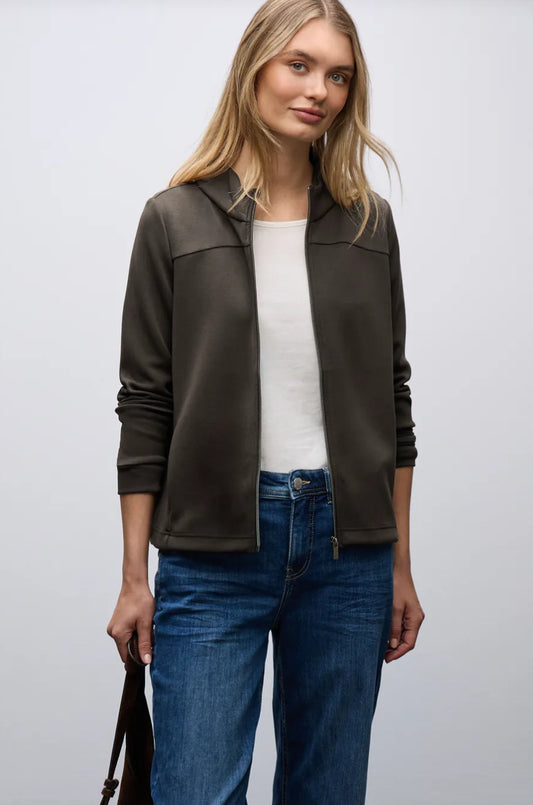 Street One Silk Look Turtle Neck Jacket
