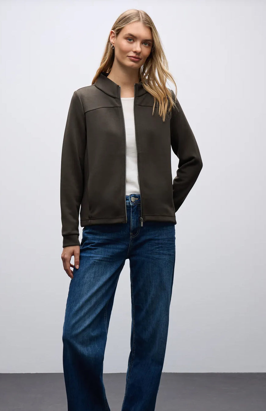 Street One Silk Look Turtle Neck Jacket