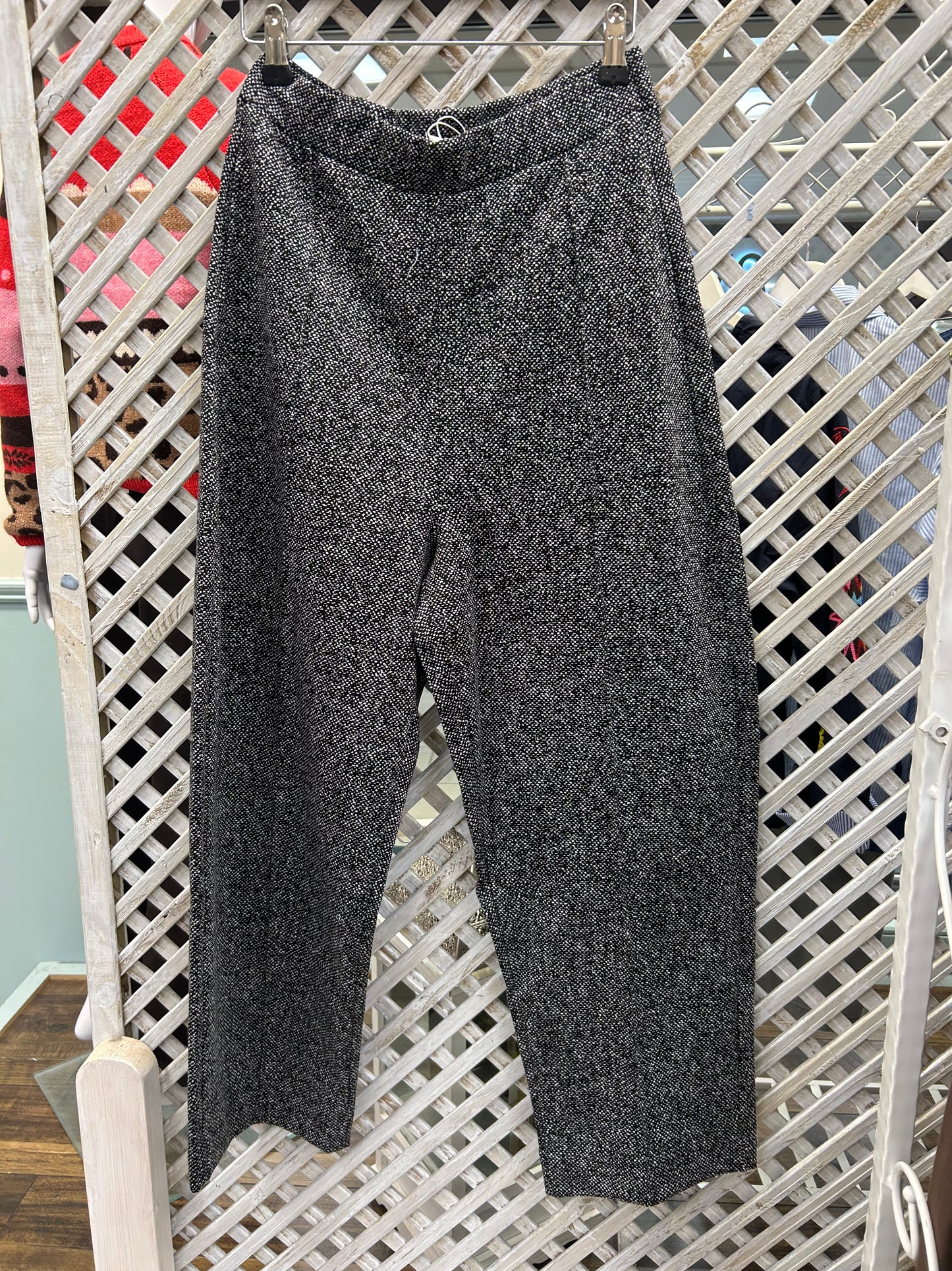 Part Two ColisaPW Pants - Black / White Fleck.