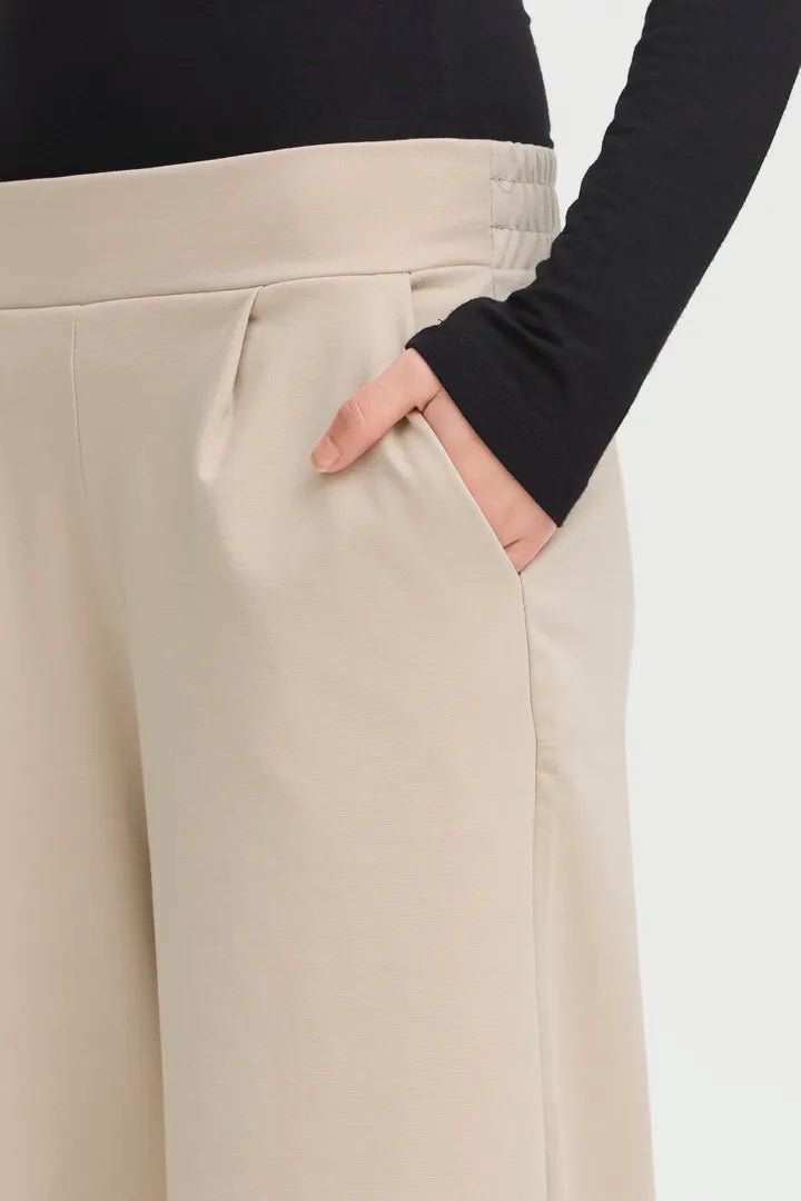 IHKATE SUS Jogger Wide Leg Beige