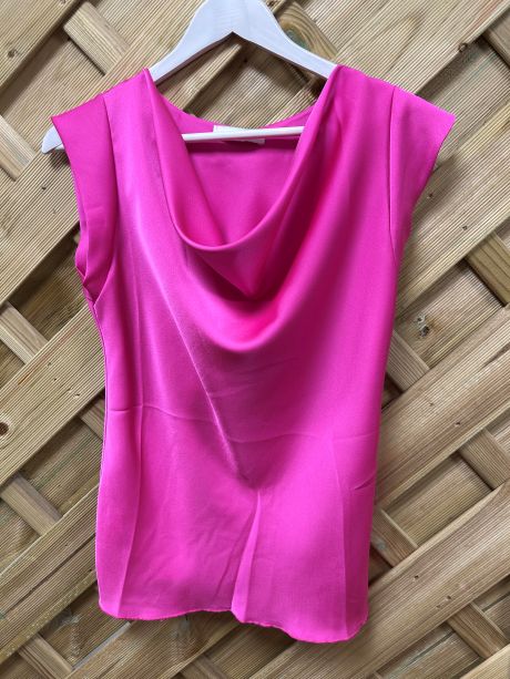 Marc Angelo Cowl Neck Top Pink