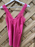 Marc Angelo Lace Vest Top Pink