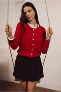 Molly Bracken Cardigan - Plain Red.