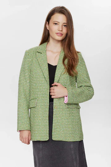 NUMPH NUFAUSTINA Blazer Golden Cypress with pink lining