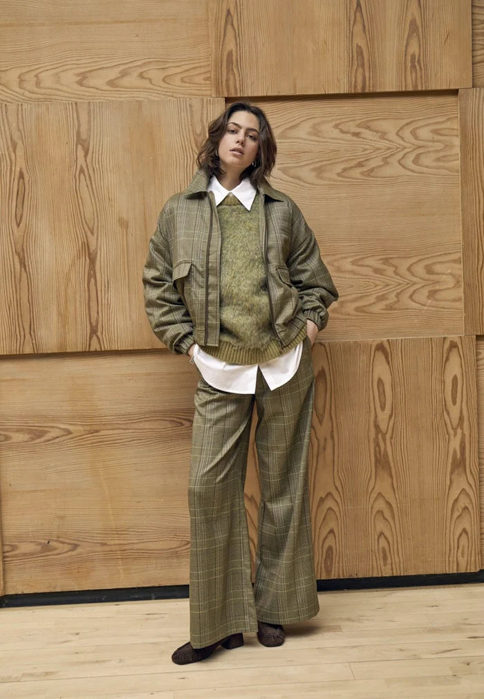Peppercorn PCShanessa Trousers - Green Mix.