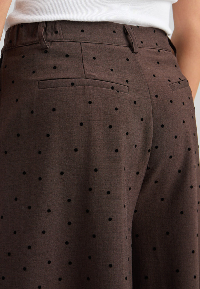 Peppercorn PCSuzanna Skirt Trousers - Java Brown Melange.