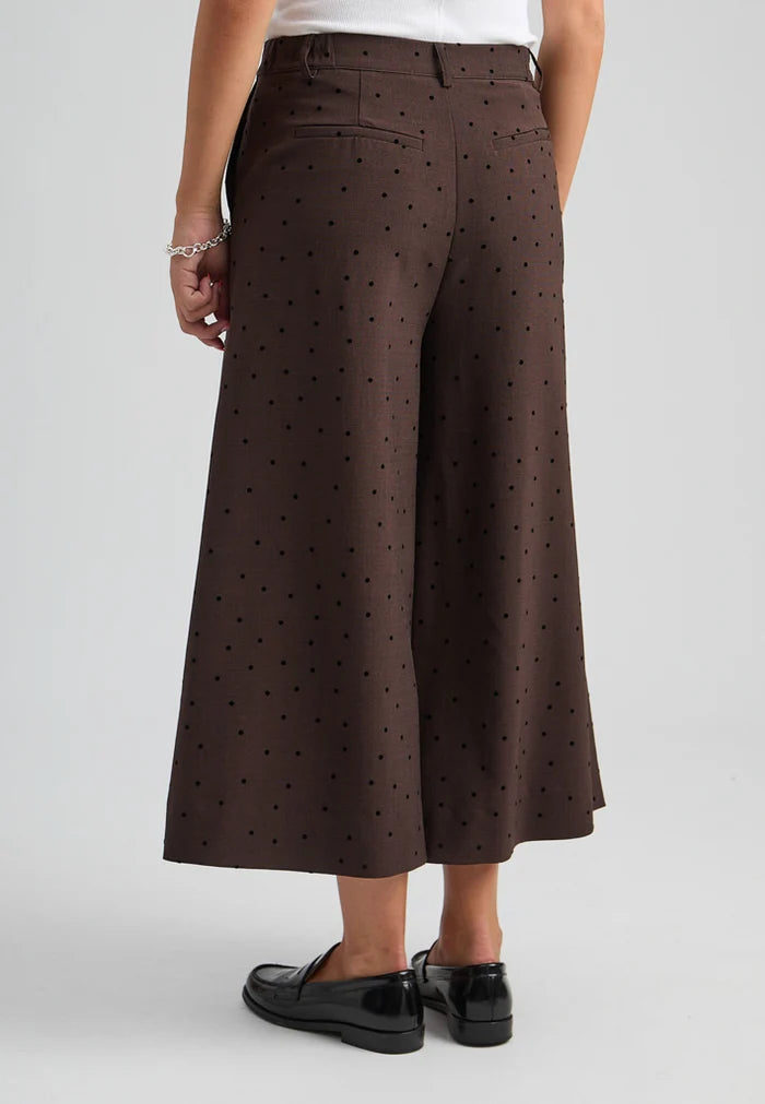Peppercorn PCSuzanna Skirt Trousers - Java Brown Melange.