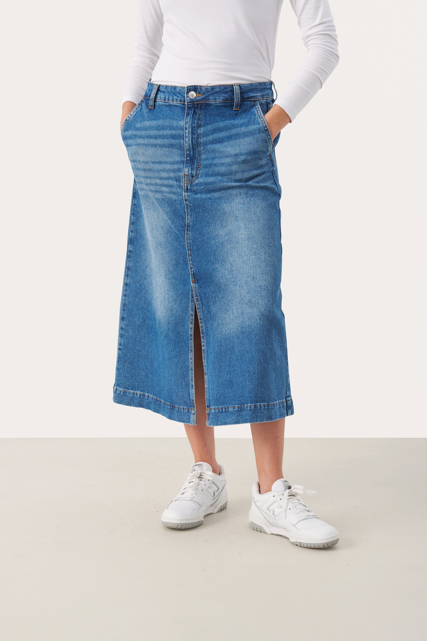 Part Two Calia Long Denim Skirt