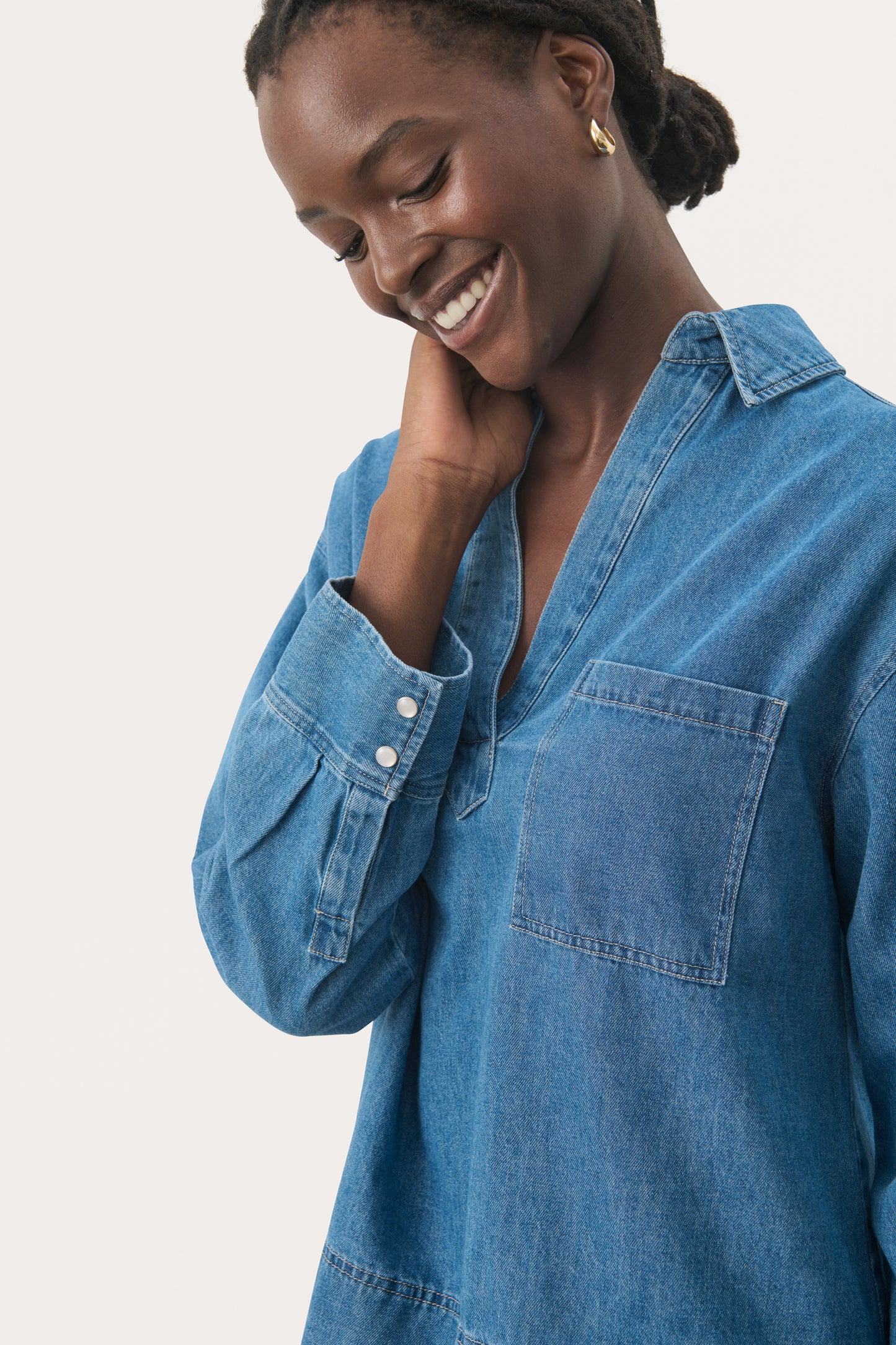 Part Two Petulla Oversized Shirt - Denim