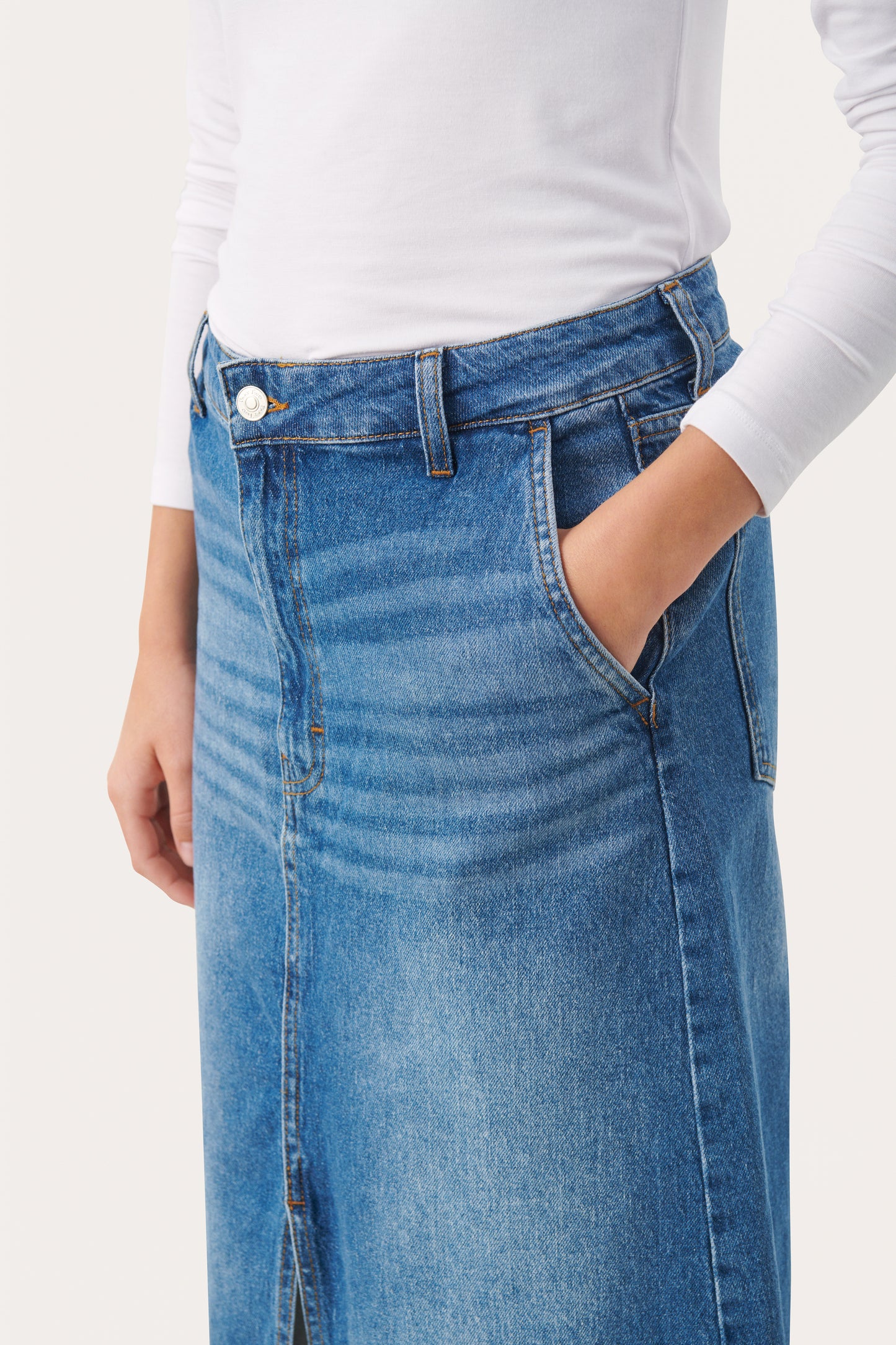 Part Two Calia Long Denim Skirt