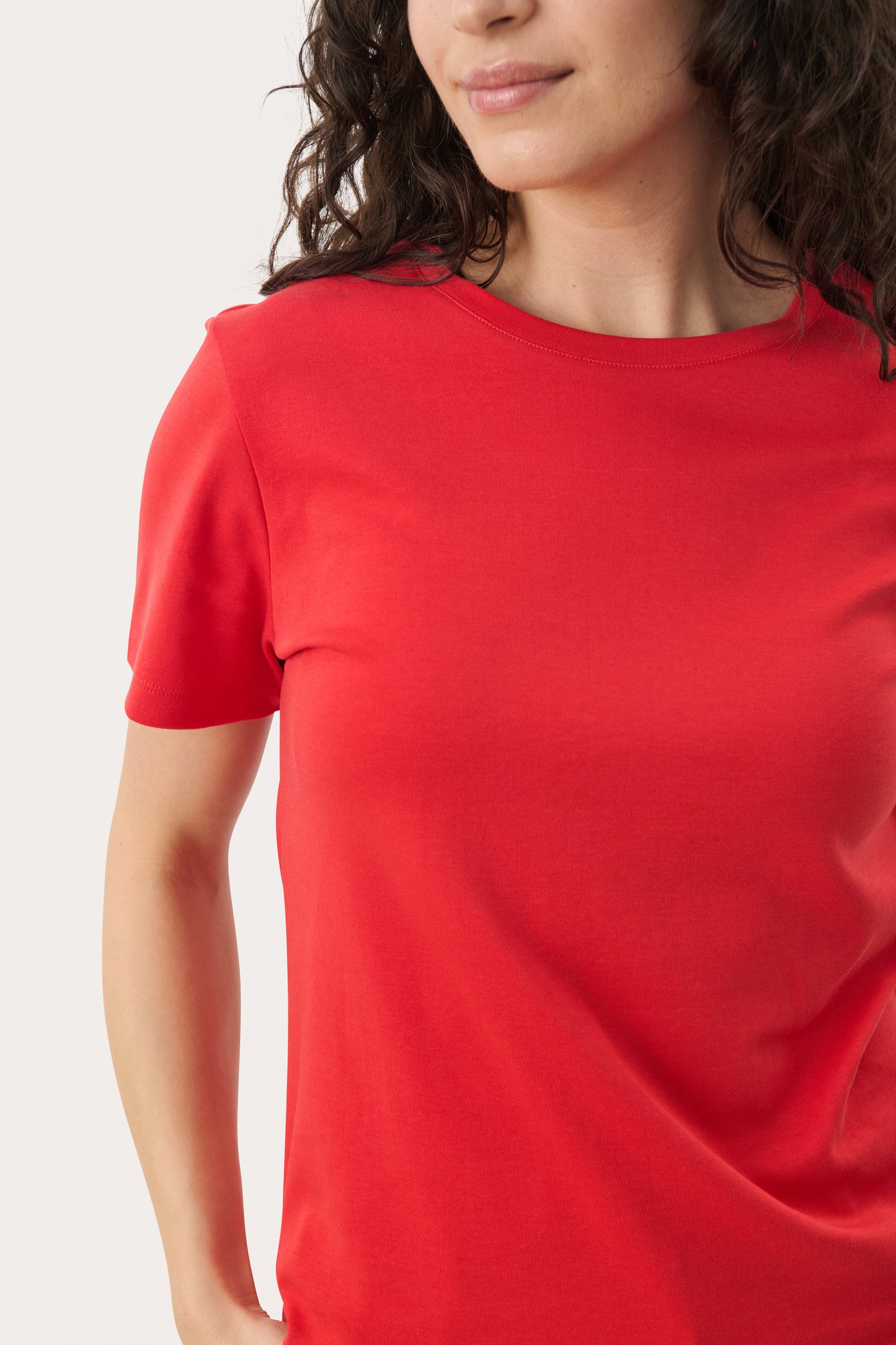 Part Two Lenya Short Sleeve T Shirt - Coral