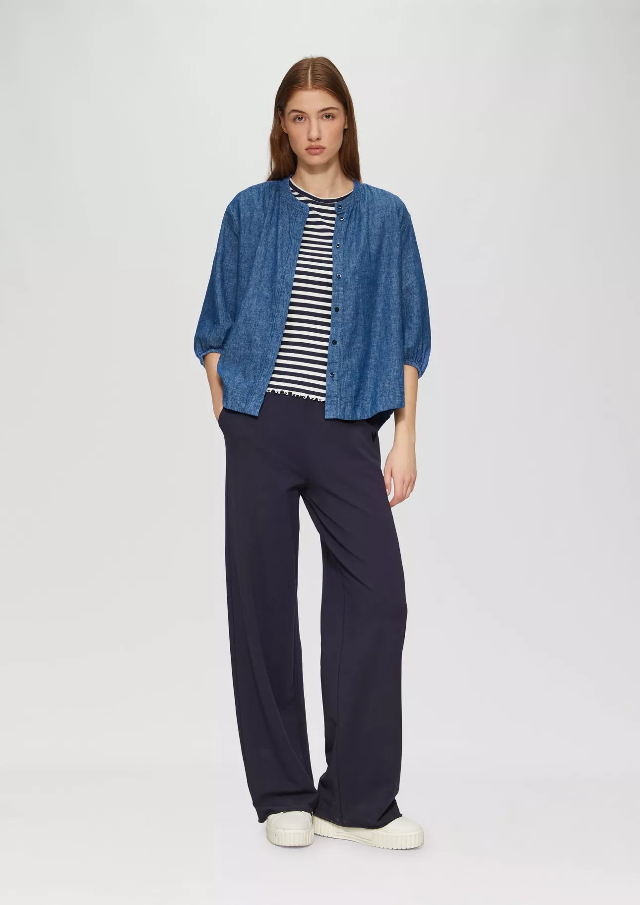 S Oliver Linen Mix Oversized Blouse