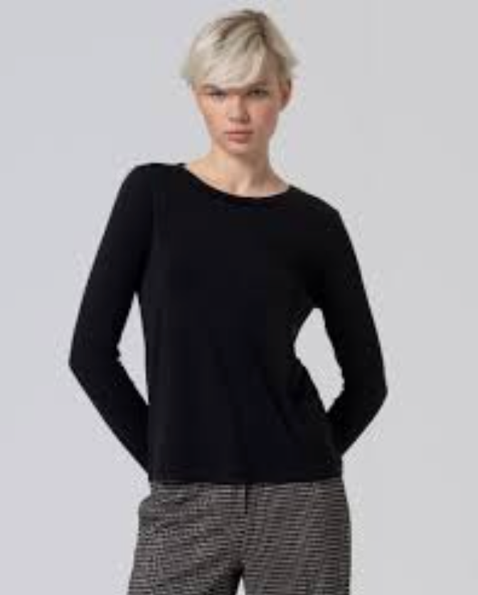 Surkana Round Neck T Shirt Black