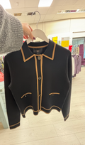 Feria Black & Camel Cardigan