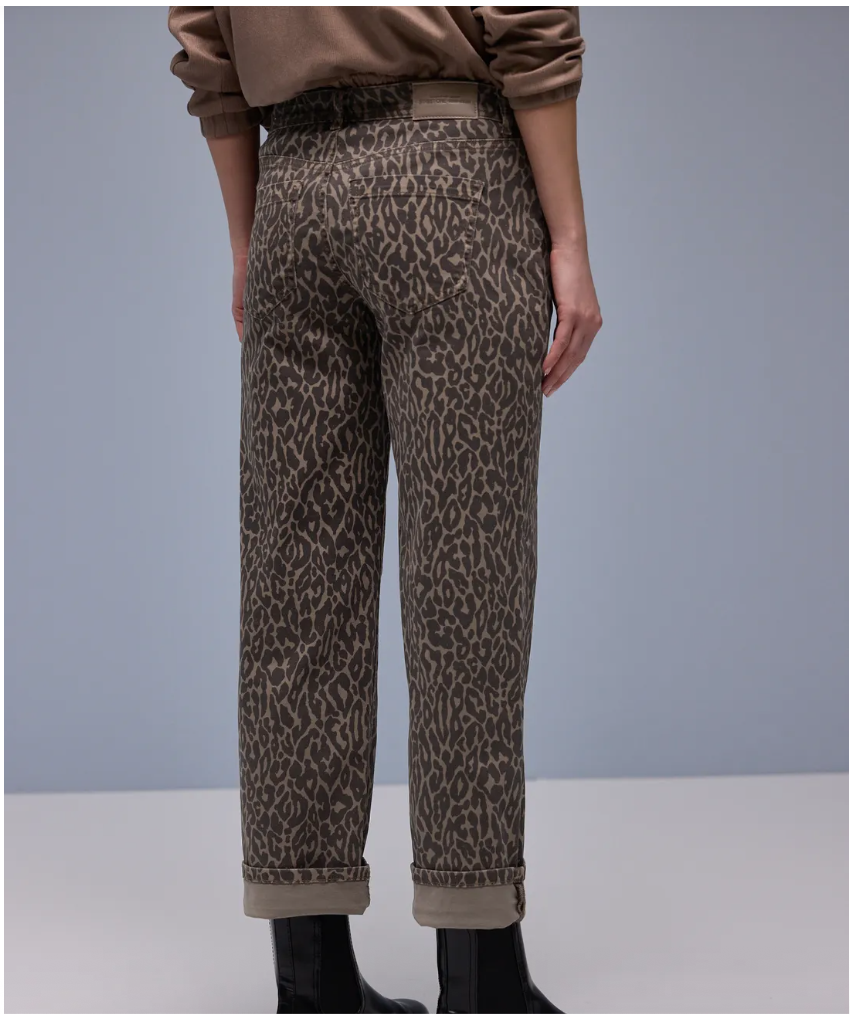 Street One Amalia Straight Leg Animal Print Jeans