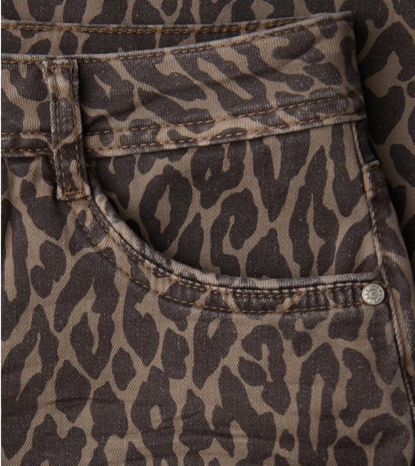 Street One Amalia Straight Leg Animal Print Jeans