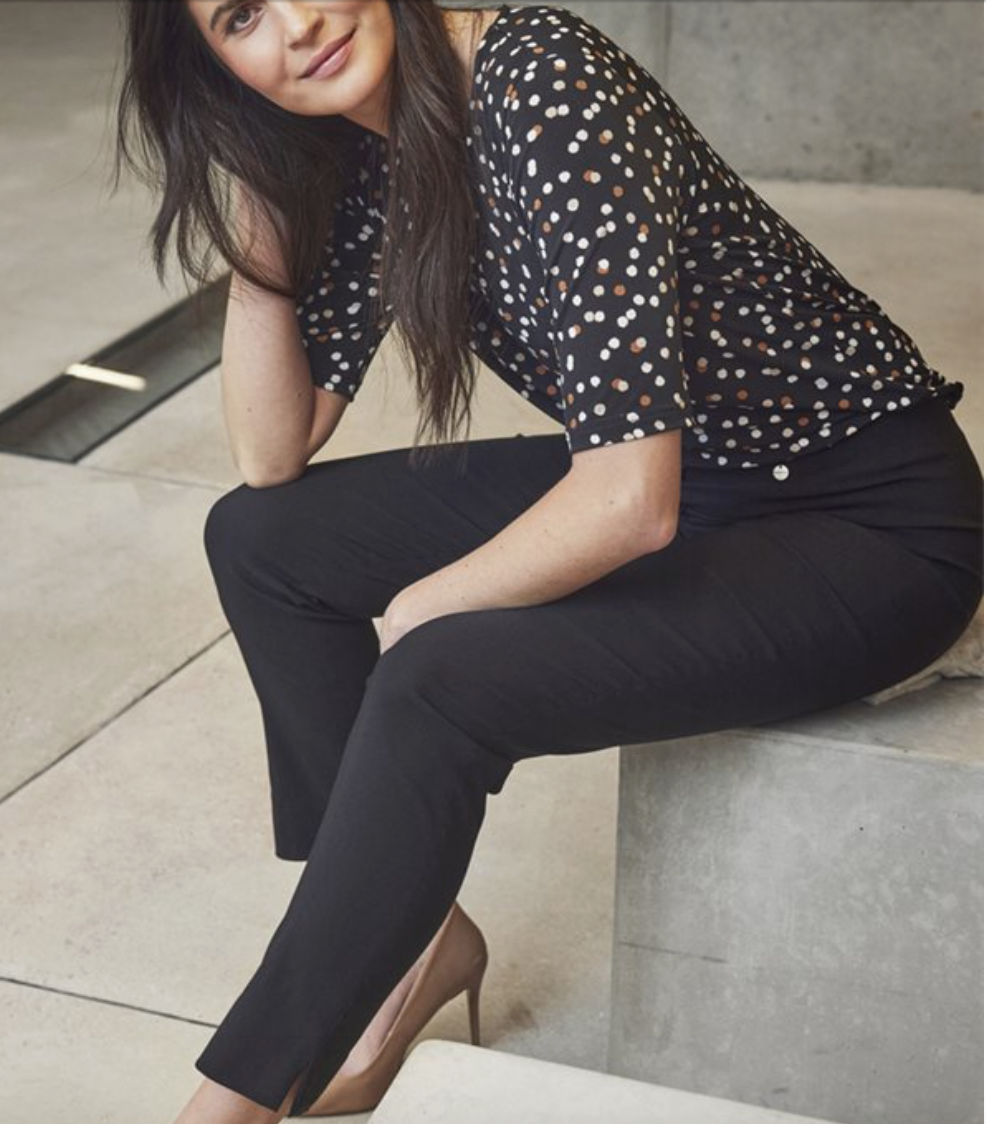 Robell Trousers Marie - Black.